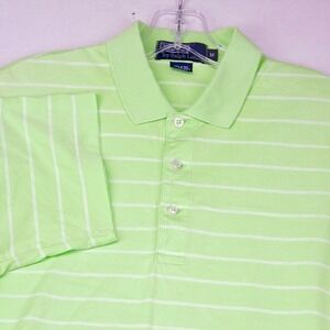 Polo Ralph Lauren Polo Shirt Men's Polo Shirt Medium Striped Short Sleeve‎ Pima